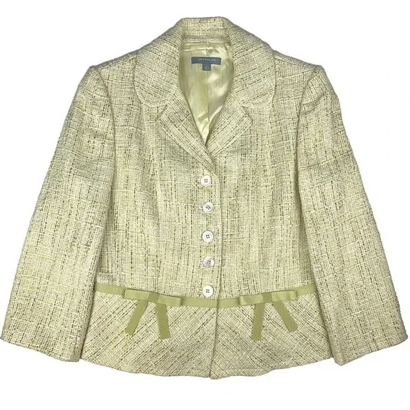 Ann Taylor Boucle Tweed Blazer Dress 2-Piece Suit - Picture 4 of 14